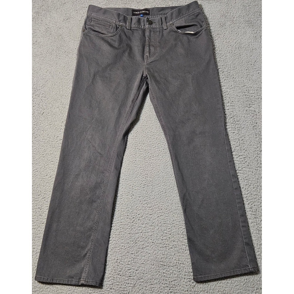 Vince Camuto Cotton Stretch Mens Size 34‎ x 30 Gray Straight Leg Jeans